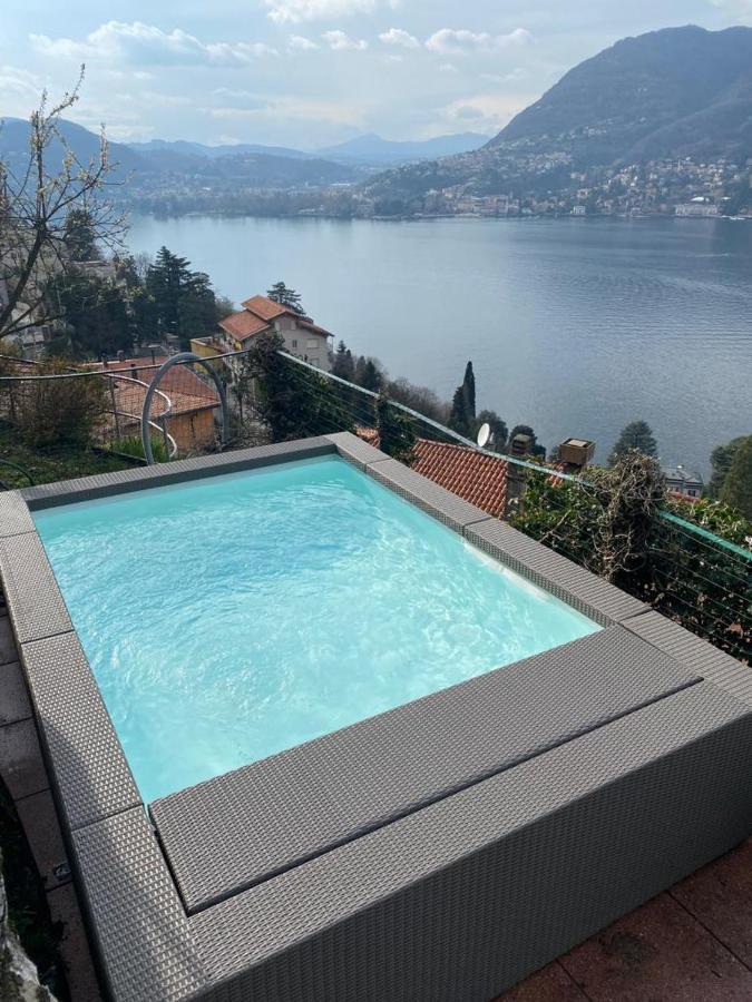 Villa Como, Jacuzzi Spa And Private Pool Blevio Exteriör bild