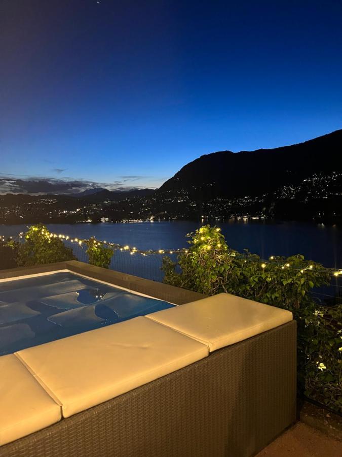 Villa Como, Jacuzzi Spa And Private Pool Blevio Exteriör bild