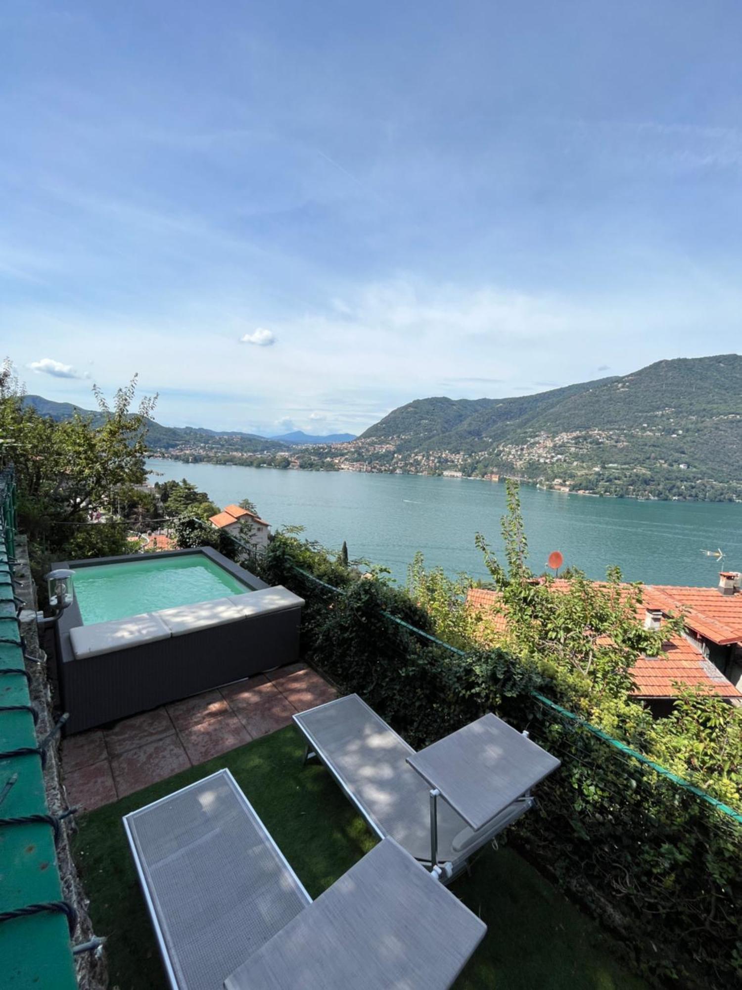 Villa Como, Jacuzzi Spa And Private Pool Blevio Exteriör bild